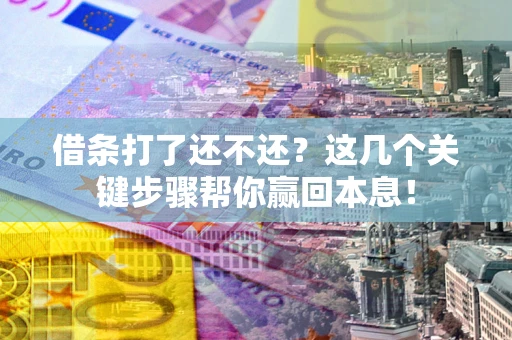 济南借条打了还不还？这几个关键步骤帮你赢回本息！