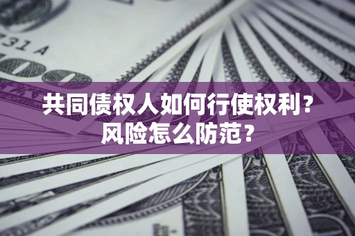 济南共同债权人如何行使权利？风险怎么防范？
