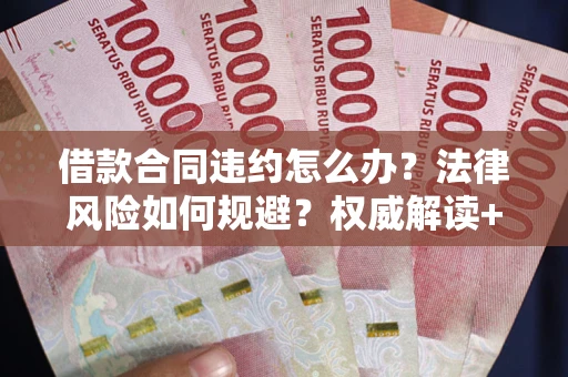 济南借款合同违约怎么办？法律风险如何规避？权威解读+实用指南