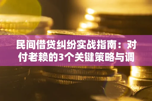 济南民间借贷纠纷实战指南：对付老赖的3个关键策略与调解盲区解析