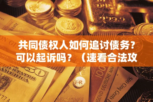 济南共同债权人如何追讨债务？可以起诉吗？（速看合法攻略）