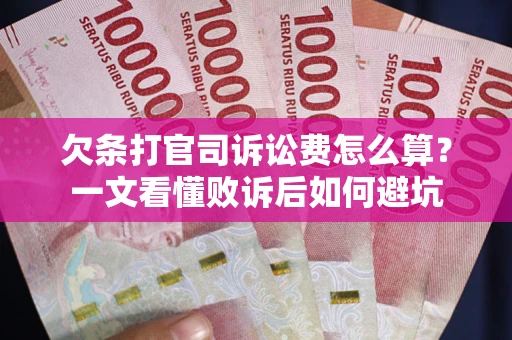 济南欠条打官司诉讼费怎么算？一文看懂败诉后如何避坑